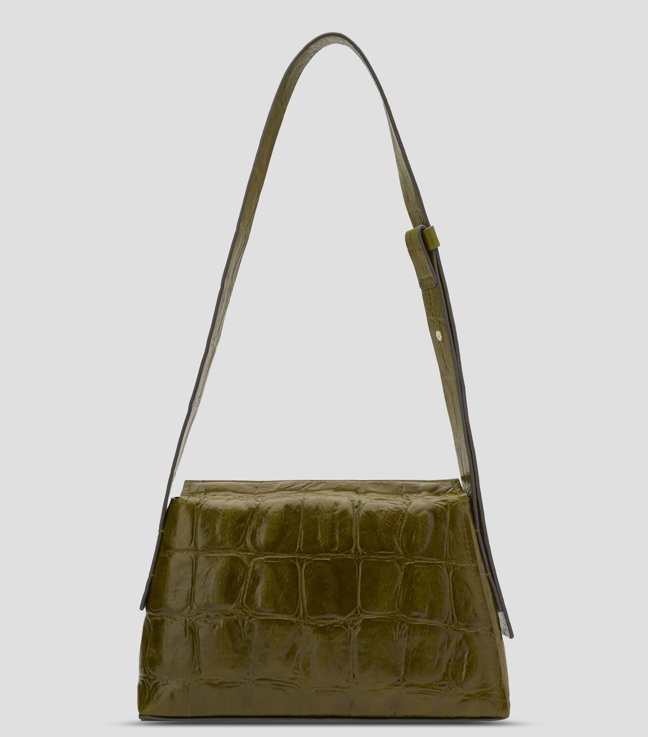 Bolsa mini crossbody en piel sólido Mujer
